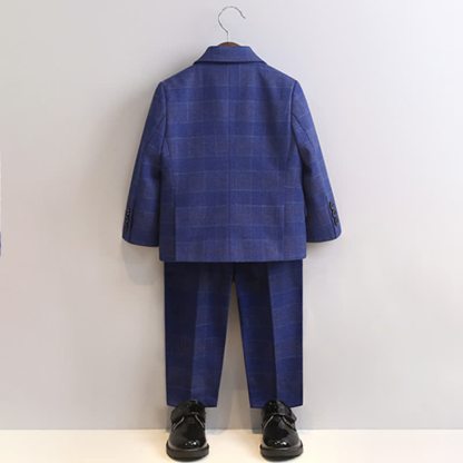 Chemical Fiber Blend Buckle Long Sleeve Regular 5-piece Formal Suit - image 4