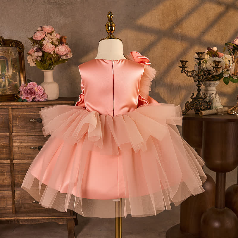 Satin Rosette Sleeveless Midi Dresses - image 2