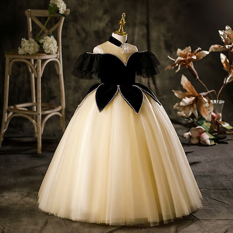 Velvet Rhinestone Cap Sleeve Maxi Dresses - image 2