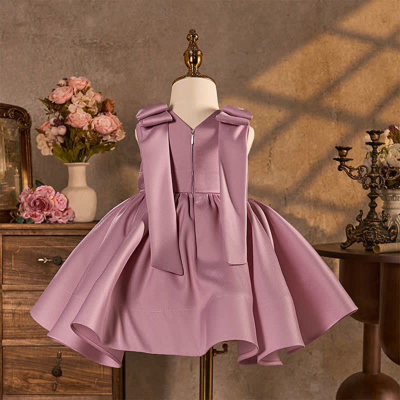 Voile Pearl Bow Sleeveless Midi Dresses - image 2