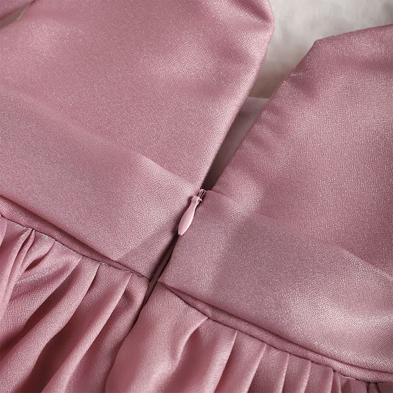 Voile Pearl Bow Sleeveless Midi Dresses - image 6