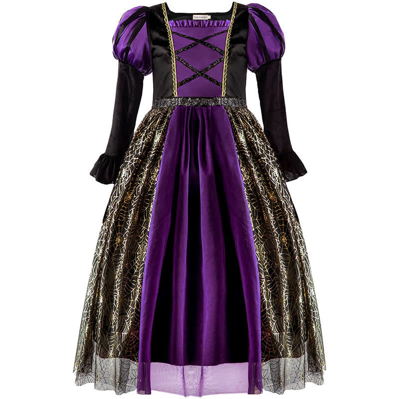 Satin Halloween Painting Maxi Dresses - image 2