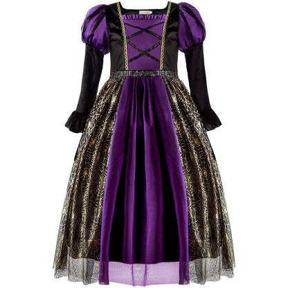 Satin Halloween Painting Maxi Dresses - image 2