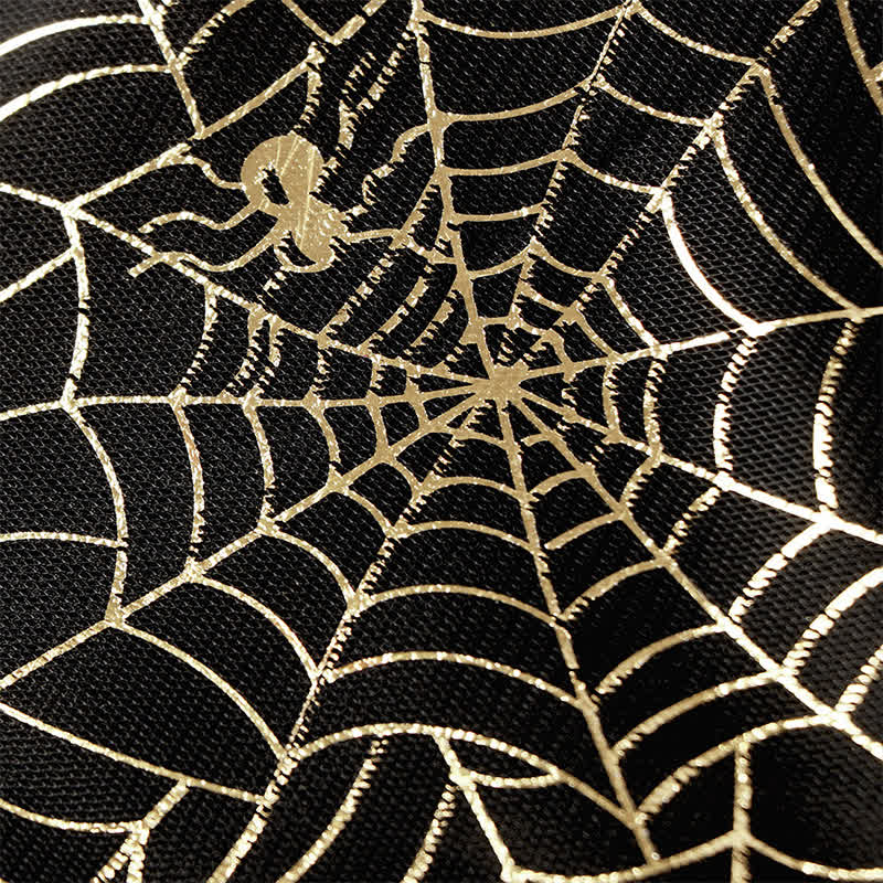 Satin Halloween Painting Maxi Dresses - image 13