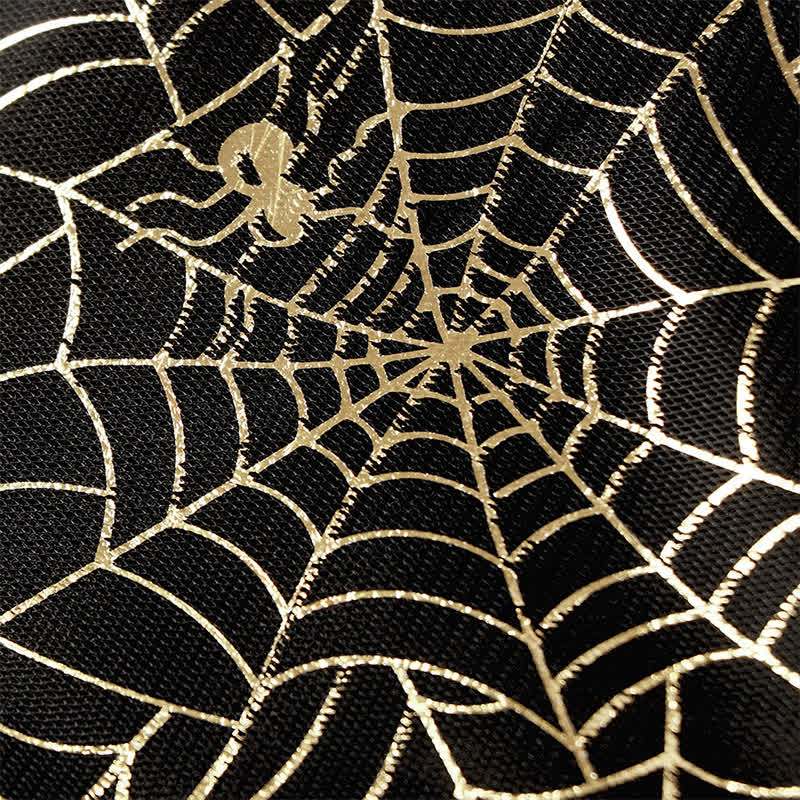 Satin Halloween Painting Maxi Dresses - image 13