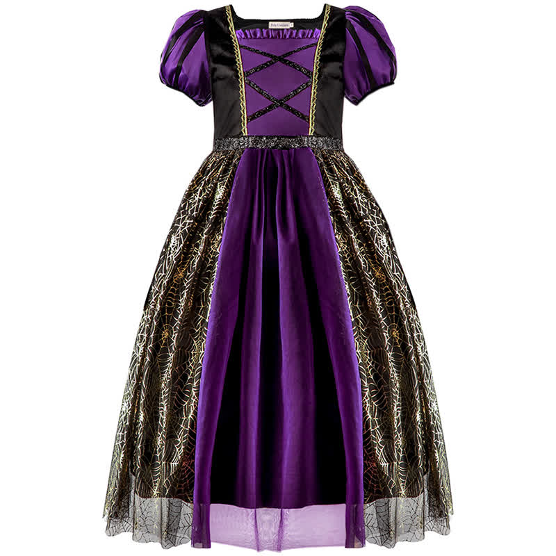 Satin Halloween Painting Maxi Dresses - image 18