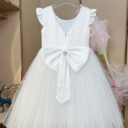 Mesh Bow Sleeveless Midi Dresses - image 16