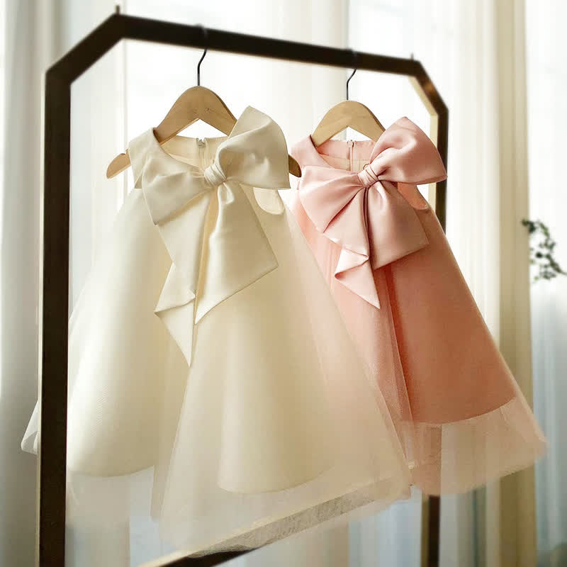 Voile Bow Sleeveless Midi Dresses - image 1