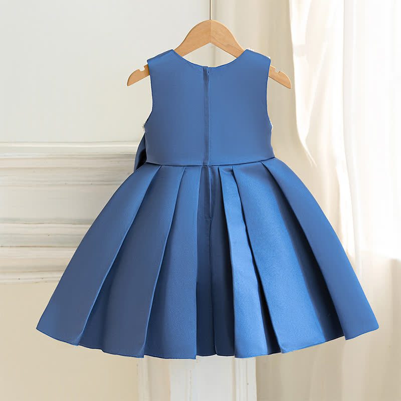 Satin Bow Sleeveless Midi Dresses - image 30