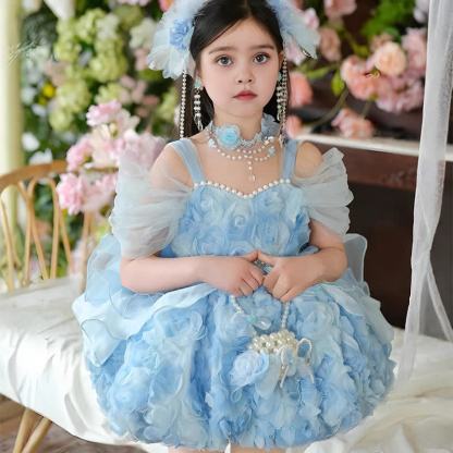 Mesh Rosette Sleeveless Midi Dresses - image 2