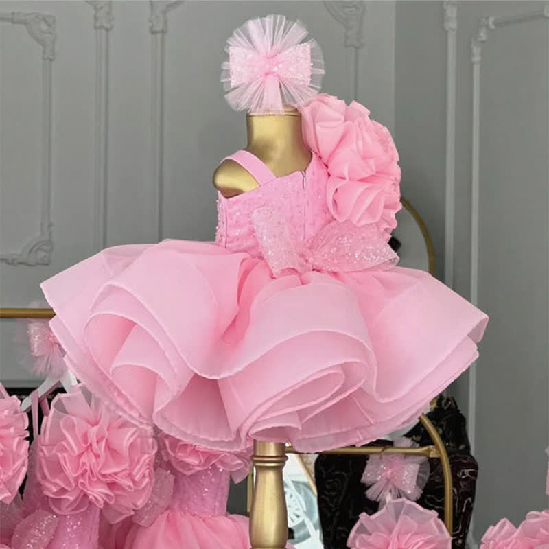 Organza Folds Sleeveless Mid-long Dresses - image 8