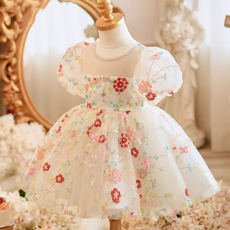 Mesh Panel Short Sleeve Midi Dresses - image 2