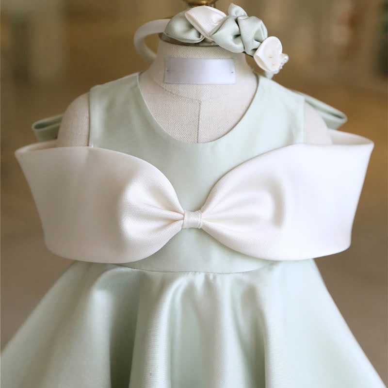 Satin Bow Sleeveless Midi Dresses - image 5