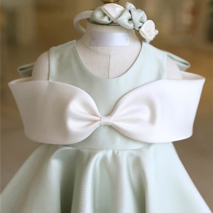 Satin Bow Sleeveless Midi Dresses - image 5