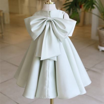 Satin Bow Sleeveless Midi Dresses - image 3