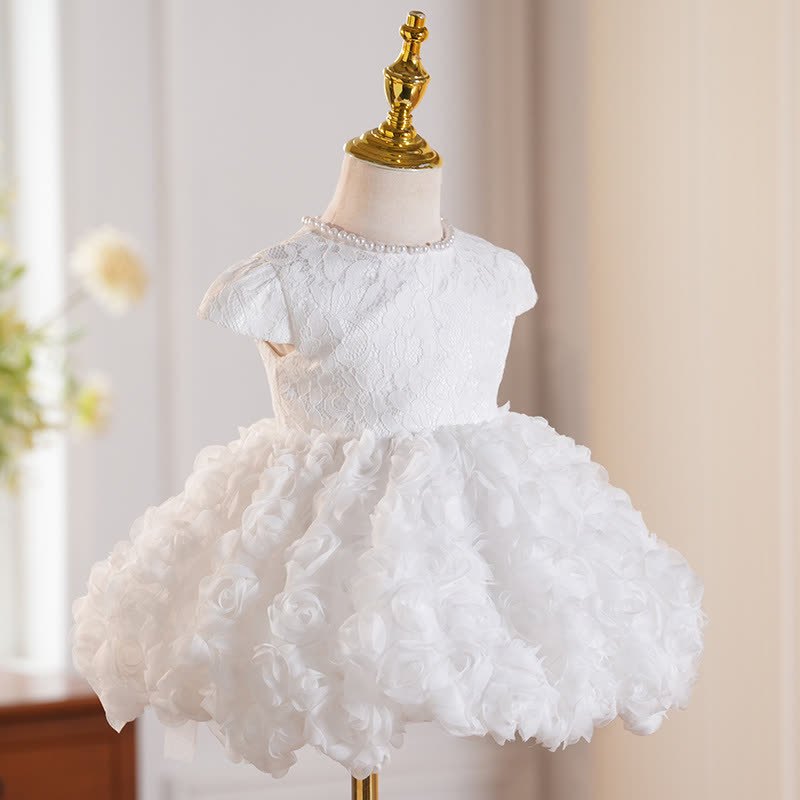 Lace Bow Cap Sleeve Midi Dresses - image 2