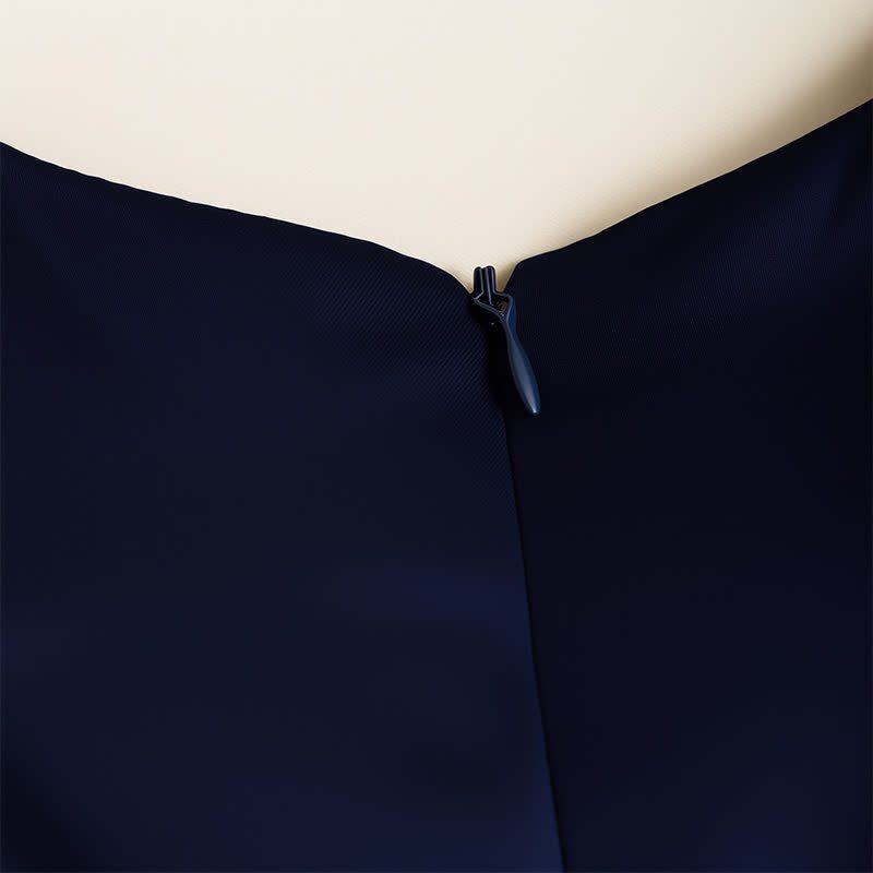 Mesh Lace Glitter Short Sleeve Mid-long Dresses - image 40