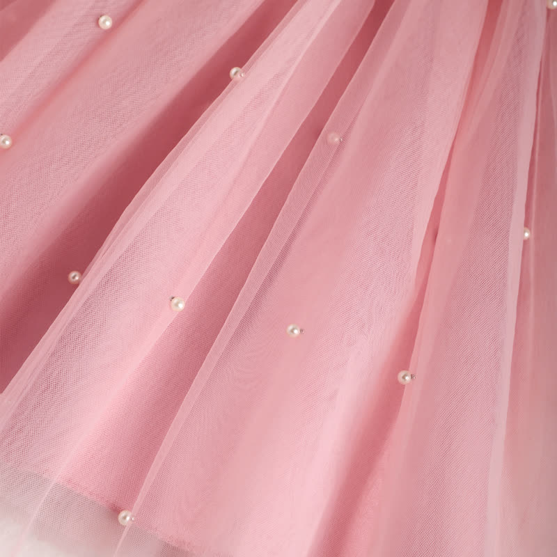 Mesh Bow Sleeveless Midi Dresses - image 5