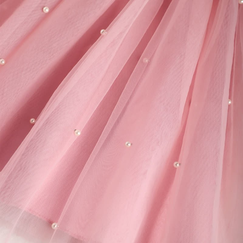 Mesh Bow Sleeveless Midi Dresses - image 5