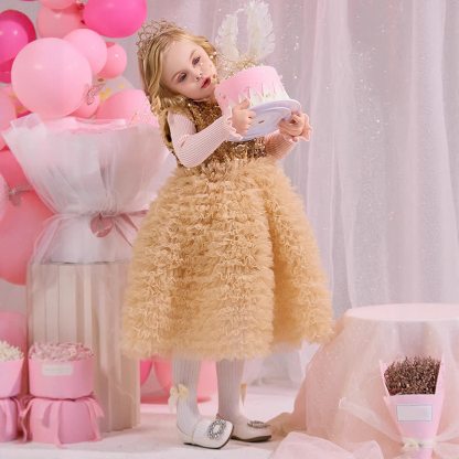 [Archive Sale] Glitter Split Joint Sleeveless Midi Dresses - image 1