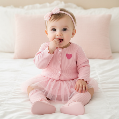 Cotton Tiered Long Sleeve Midi Dresses - image 2