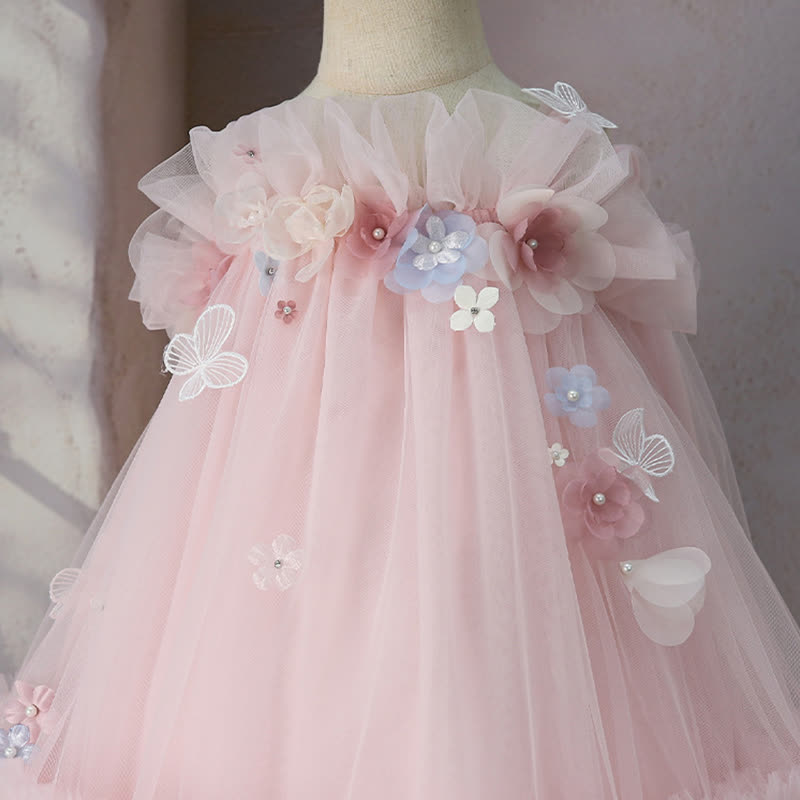 [Archive Sale] Mesh Rosette Sleeveless Midi Dresses - image 4