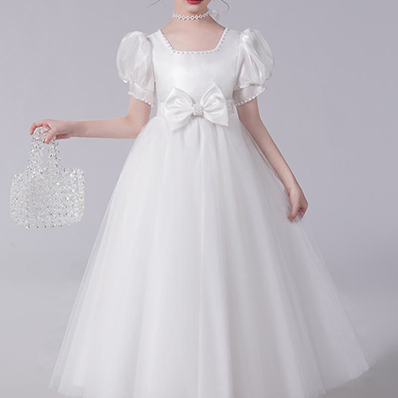 Mesh Split Joint Short Sleeve Maxi Dresses - image 7