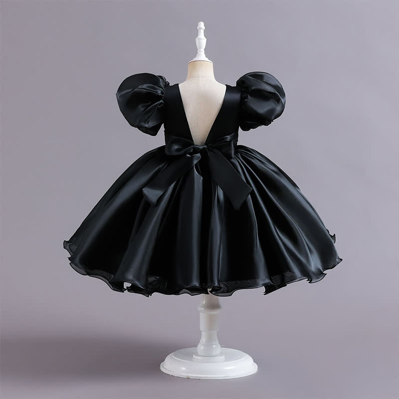 Organza Bow Short Sleeve Midi Dresses - image 8