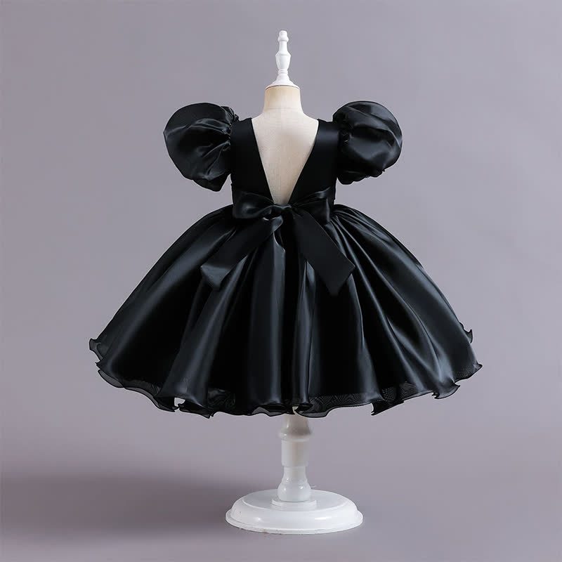 Organza Bow Short Sleeve Midi Dresses - image 8