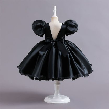 Organza Bow Short Sleeve Midi Dresses - image 8