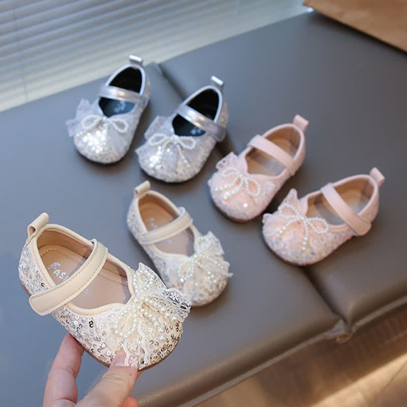 Solid Bow Ribbon Round Toe Flats  - image 1