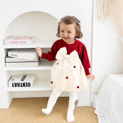 Knitting&organza Split Joint Long Sleeve Midi Dresses - image 3