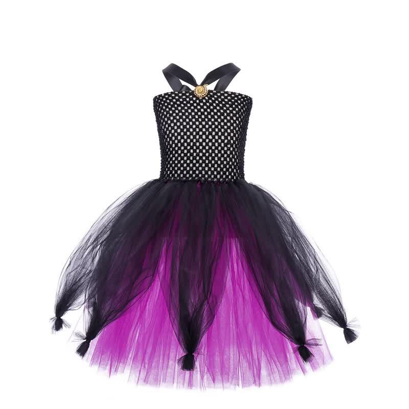 [Archive Sale] Mesh Split Joint Sleeveless Maxi Dresses - Black - 2-3Y - image 2