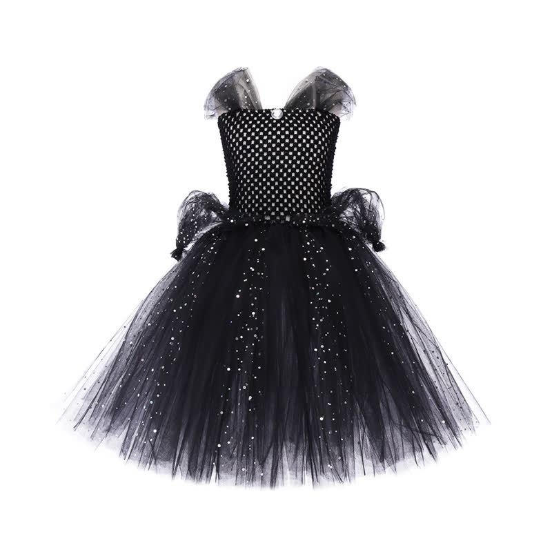 [Archive Sale] Mesh Split Joint Sleeveless Maxi Dresses - Black - 2-3Y【90cm】 - image 2