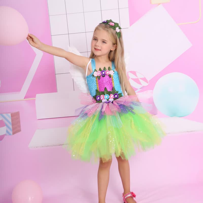 Mesh Rosette Sleeveless Midi Dresses - image 1