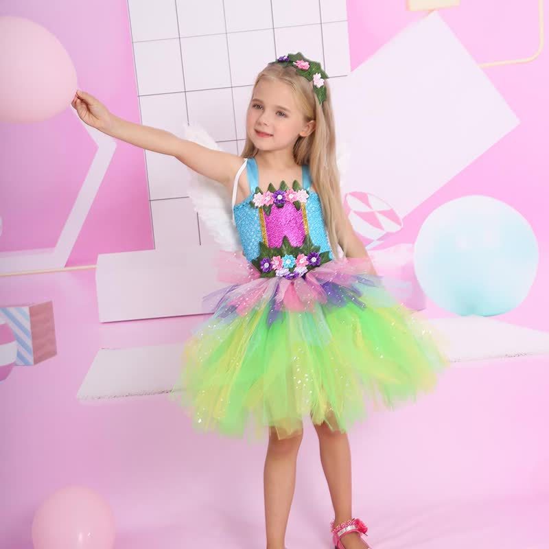 Mesh Rosette Sleeveless Midi Dresses - image 1