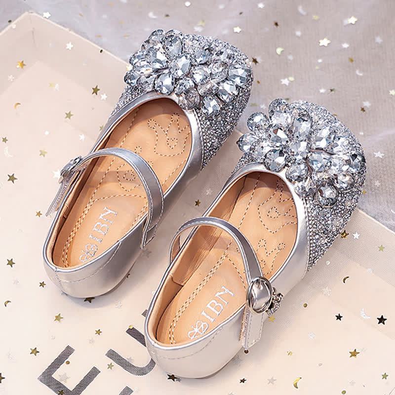 Solid Rhinestones Round Toe Flats  - image 2
