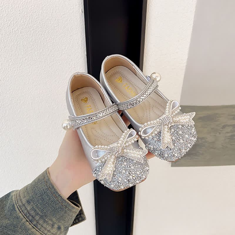 Solid Rhinestones Round Toe Flats  - image 7