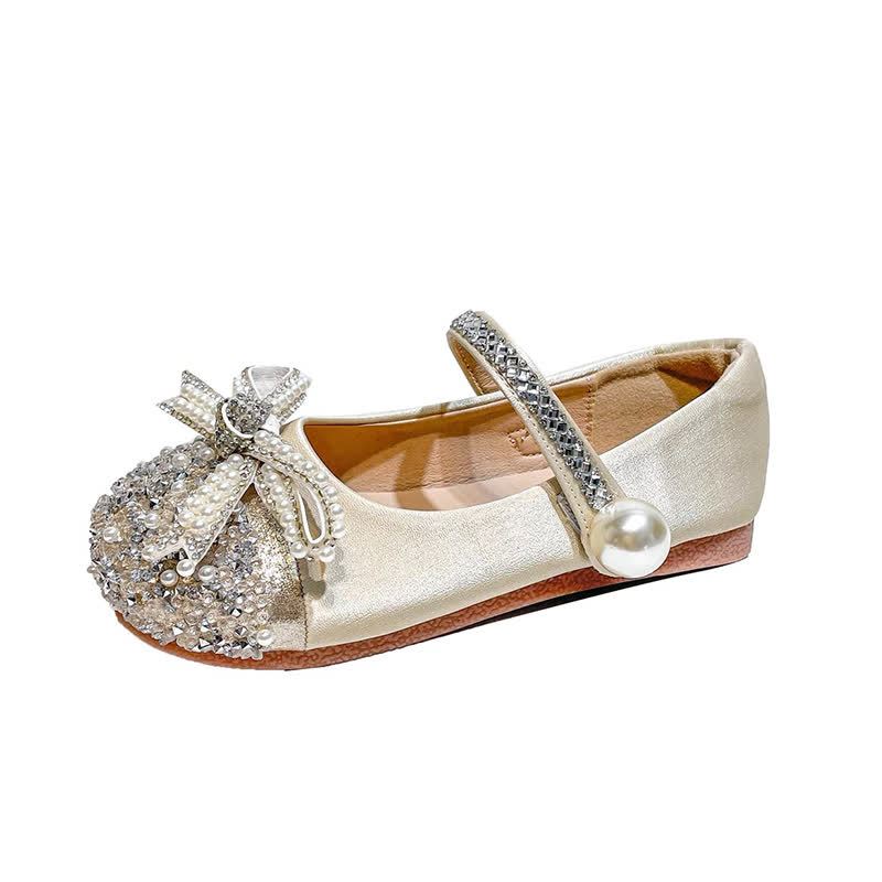 Solid Rhinestones Round Toe Flats  - image 5