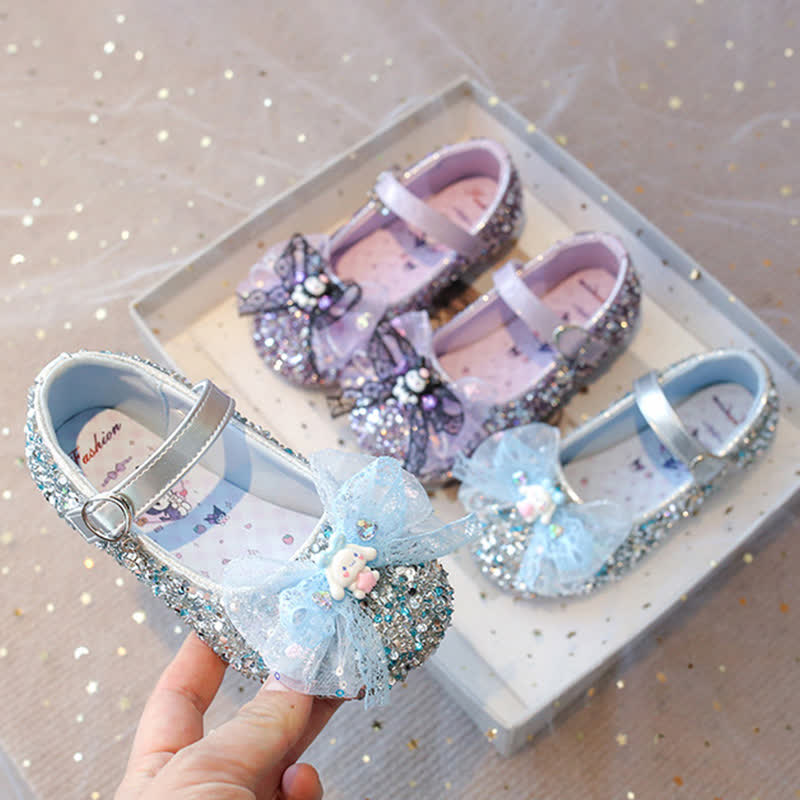 Solid Bow Sequins Round Toe Flats  - image 10