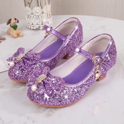 Solid Bow Sequins Round Toe Mary Janes  - image 5