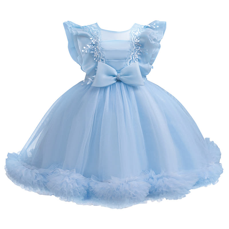 Organza Lace Bow Sleeveless Midi Dresses - image 2