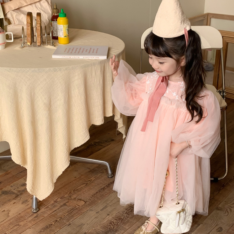 Mesh Split Joint Long Sleeve Maxi Dresses - image 10