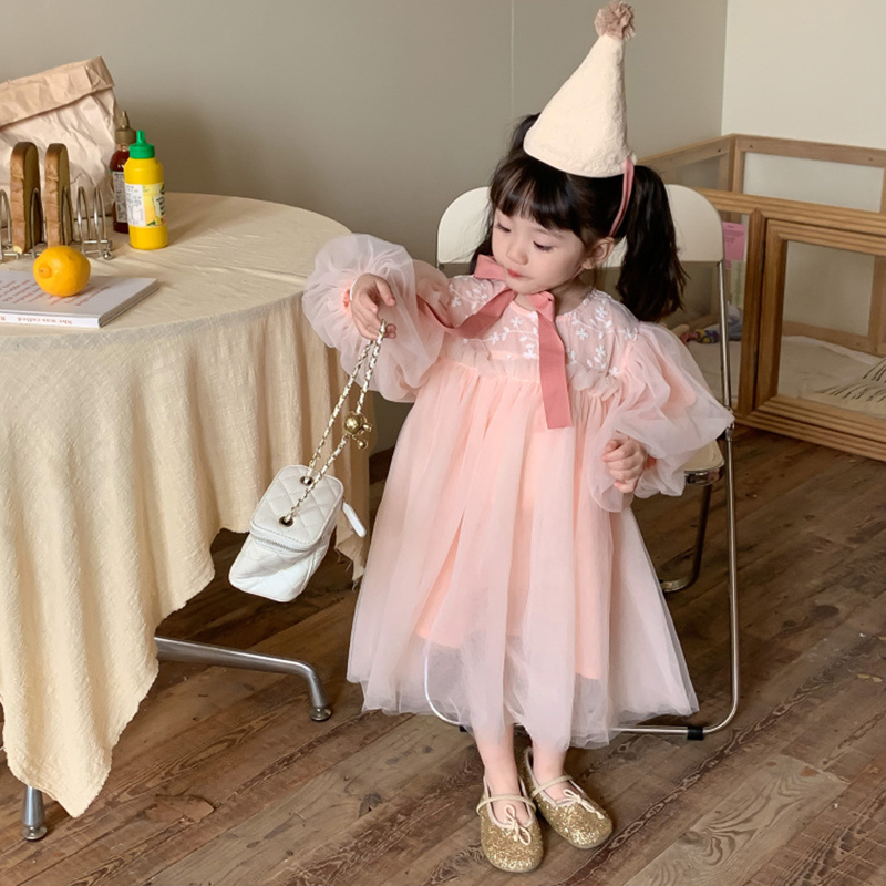 Mesh Split Joint Long Sleeve Maxi Dresses - image 8