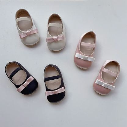 Color-block Bow Ballet Round Toe Mary Janes - image 2