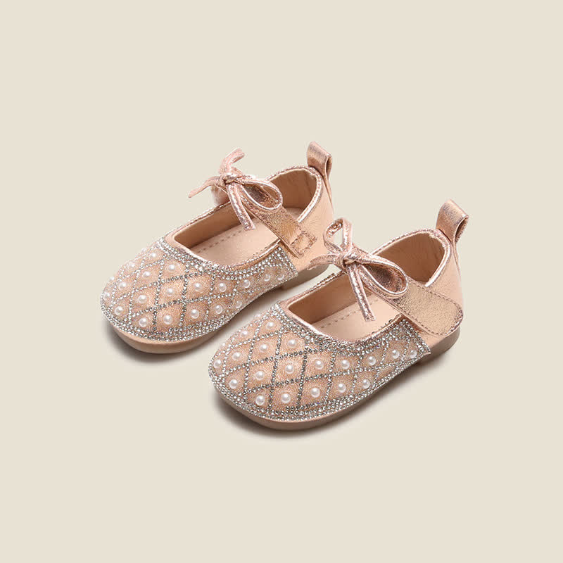 Solid Bow Round Toe Mary Janes - Pink - 15.5cm - image 2