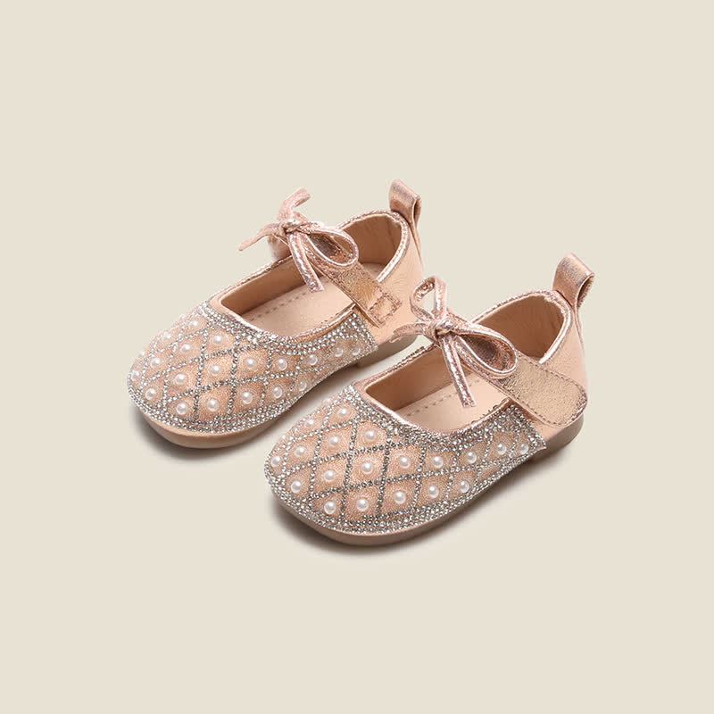 Solid Bow Round Toe Mary Janes - Pink - 15.5cm - image 2