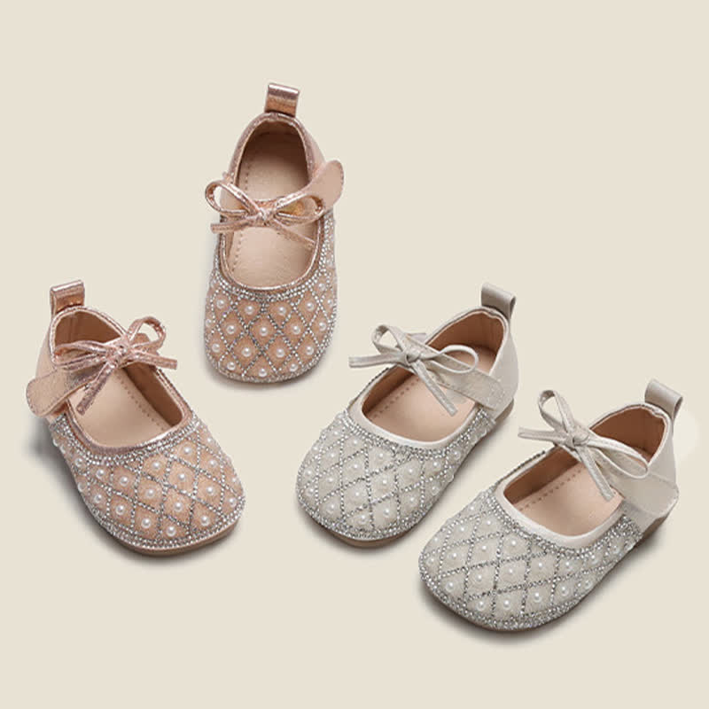 Solid Bow Round Toe Mary Janes - image 1