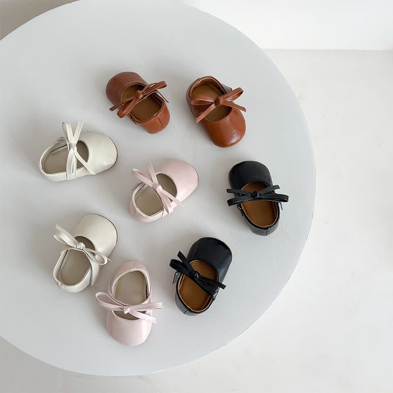 Solid Bow Ballet Round Toe Mary Janes  - image 2