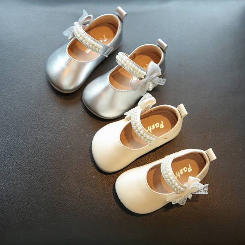 Solid Pearl Ballet Round Toe Flats - image 2